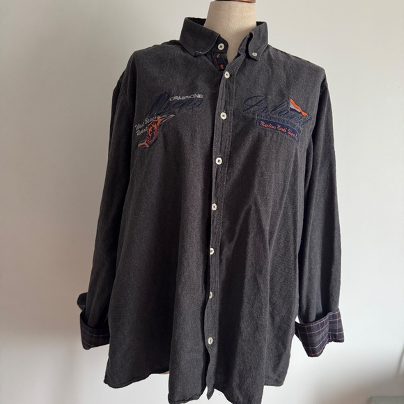 Claudio Campione - Grey Long Sleeves Button Shirt - Picture 2 of 12